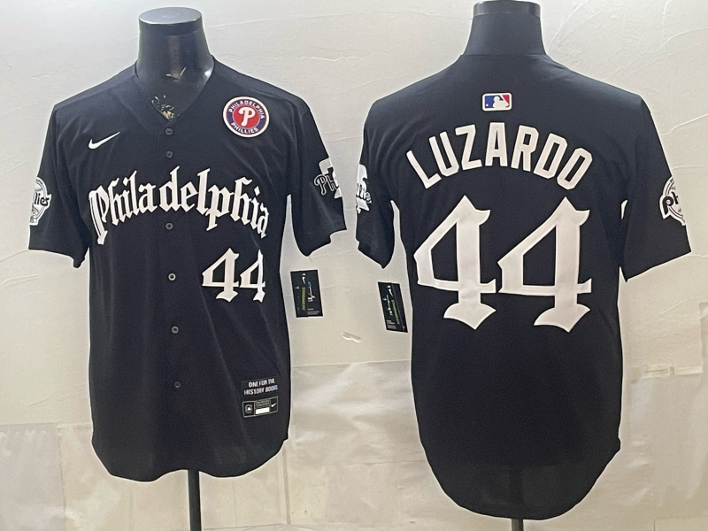 Men 2026 Philadelphia Phillies #44 Luzardo black Game Nike MLB Jersey 03003